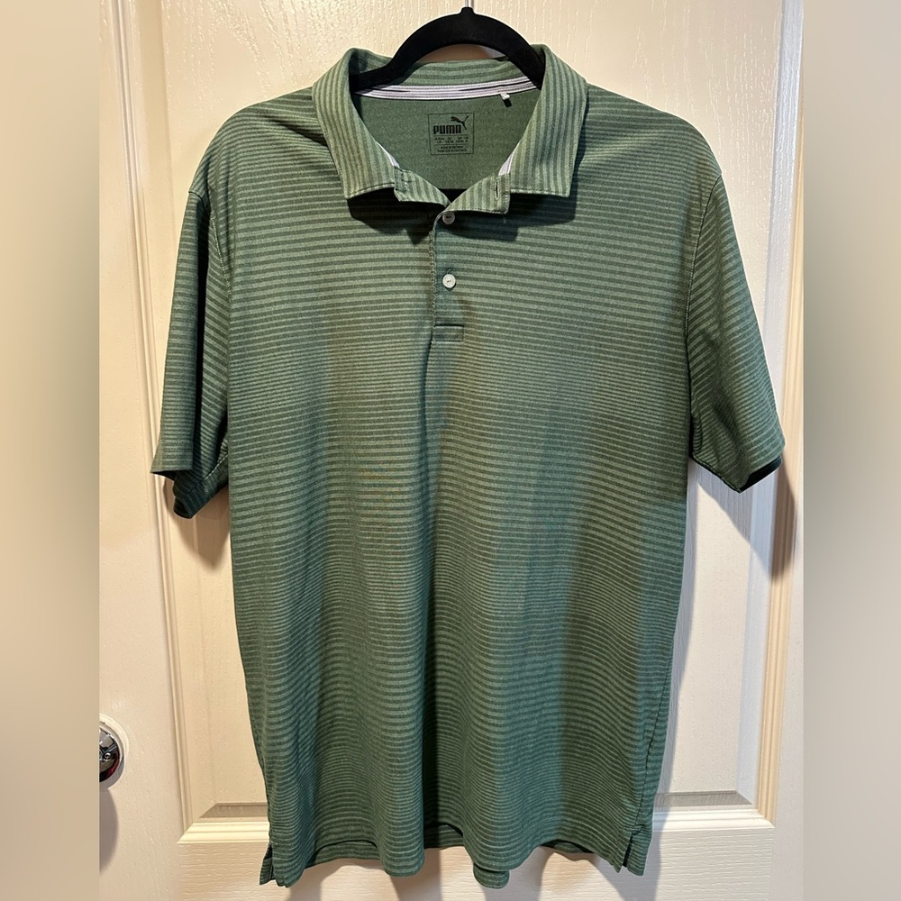 Olive Green Puma Golf Polo- Large